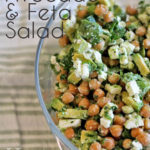 Chickpea Avocado and Feta Spinach Salad