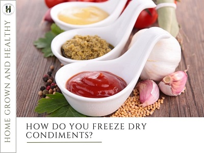 How do you freeze dry condiments